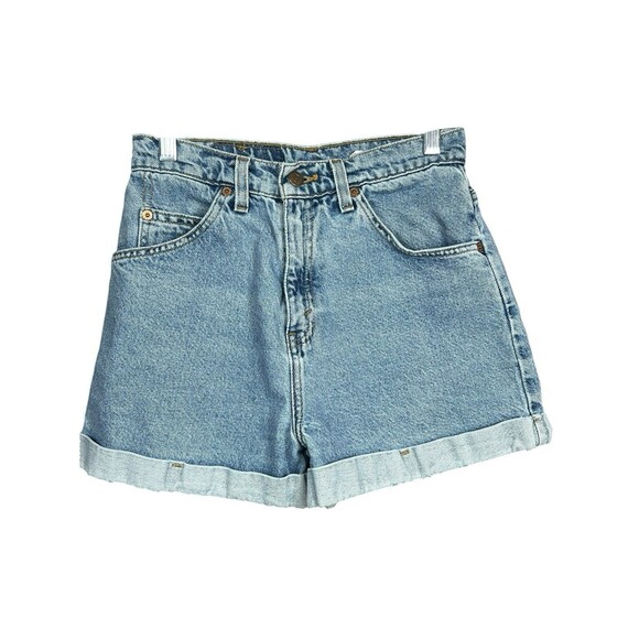 Vintage Levi’s 954 High Rise Jean Shorts Women’s Sz 5 90s Orange Tab Made in USA - Picture 1 of 9